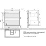 Тумба LEMARK COMBI 70 см под раковину, подвесная/напольная, 2 ящика, фасад Дуб кантри, корпус белый глянец LM03C70T-dub